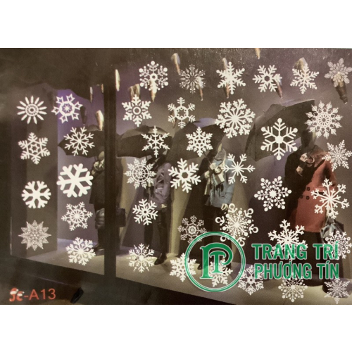 Decal mẫu hoa tuyết