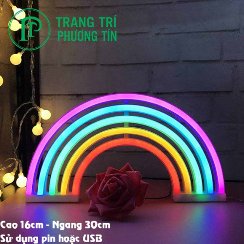 Đèn neon cầu vồng