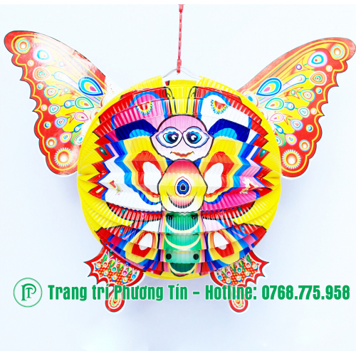Lồng đèn trung thu giấy xếp con bướm