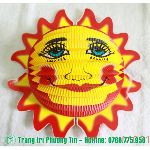 Lồng đèn trung thu giấy xếp mặt trời