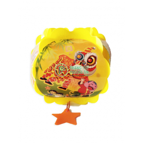 Lồng đèn trung thu nhựa tròn múa Lân
