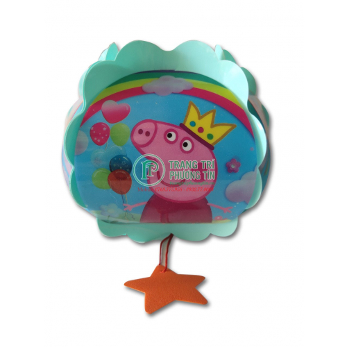 Lồng đèn trung thu nhựa tròn Pink
