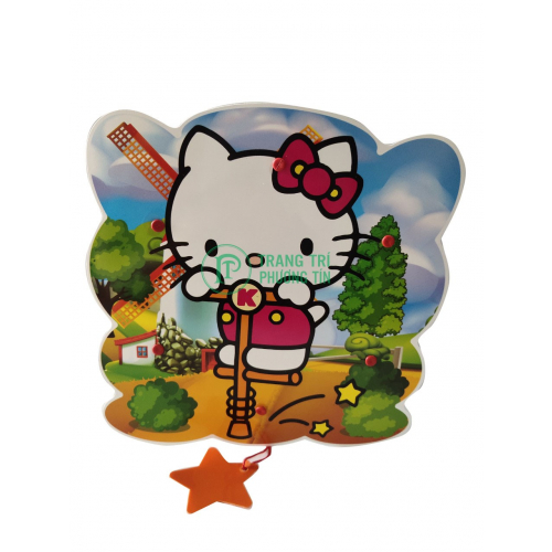 Lồng đèn trung thu bằng nhựa mèo kitty