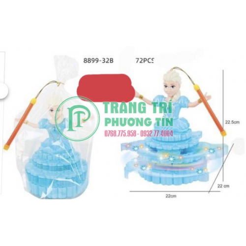 Lồng đèn pin nhạc chuyển động công chúa xanh