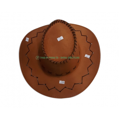 Nón cao bồi màu nâu