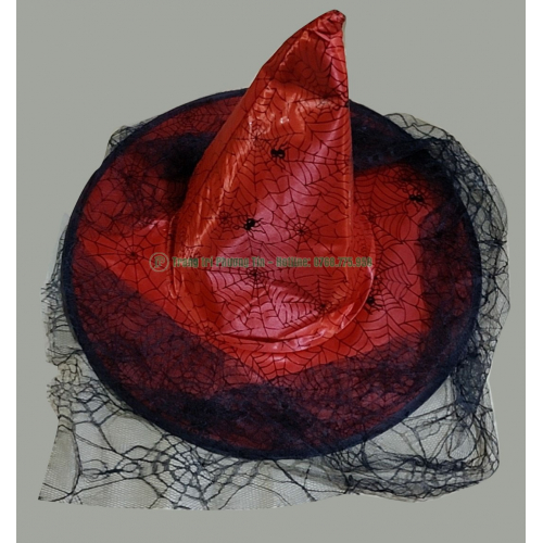 Nón phù thủy màu đỏ