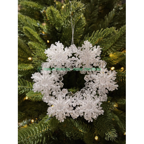 Phụ kiện trang trí Giáng Sinh chùm hoa tuyết