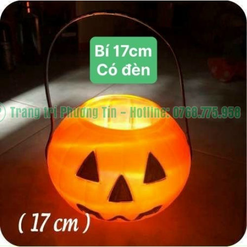 Bí ngô 17cm có đèn