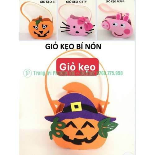 Giỏ kẹo bí ngô