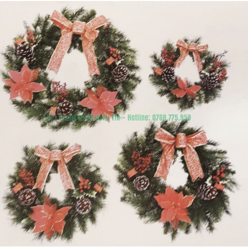 Vòng hoa trang trí Giáng Sinh