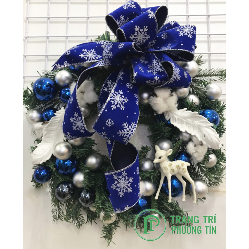 Vòng nguyệt quế nơ xanh