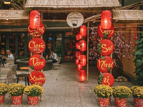 Các ý tưởng trang trí Tết đẹp cho quán cafe