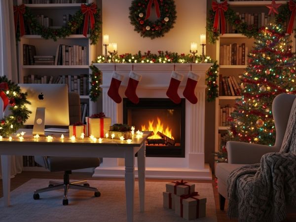 Các ý tưởng trang trí văn phòng đẹp mùa Giáng sinh