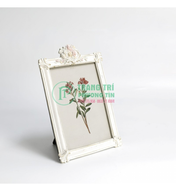 Khung hoa văn chữ nhật hoa đính kèm