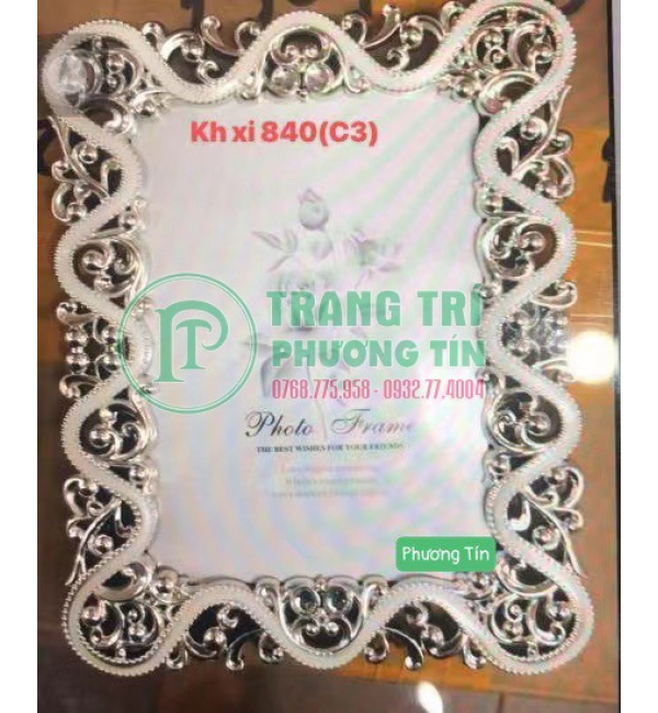 Khung xi trang trí bo góc