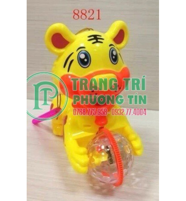 Lồng đèn chạy pin phát nhạc chuyển động lão hổ