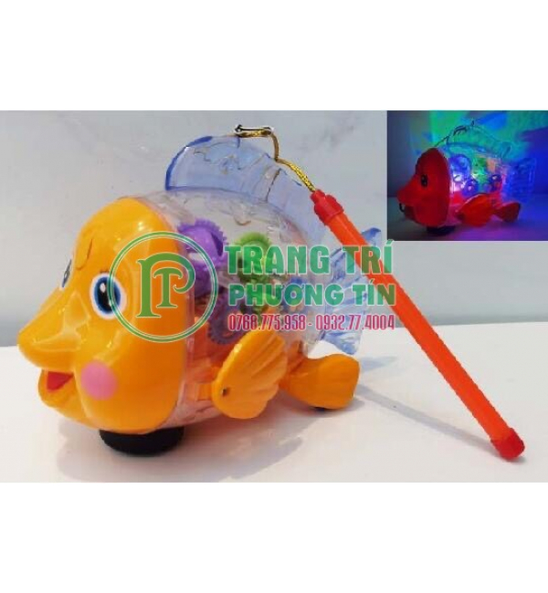 Lồng đèn pin phát nhạc chuyển động cá