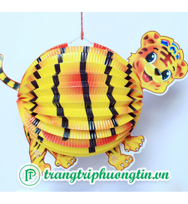 Lồng đèn giấy xếp Hổ con