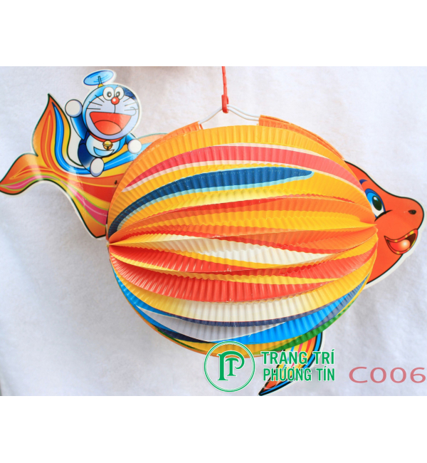 Lồng đèn giấy xếp cá vàng