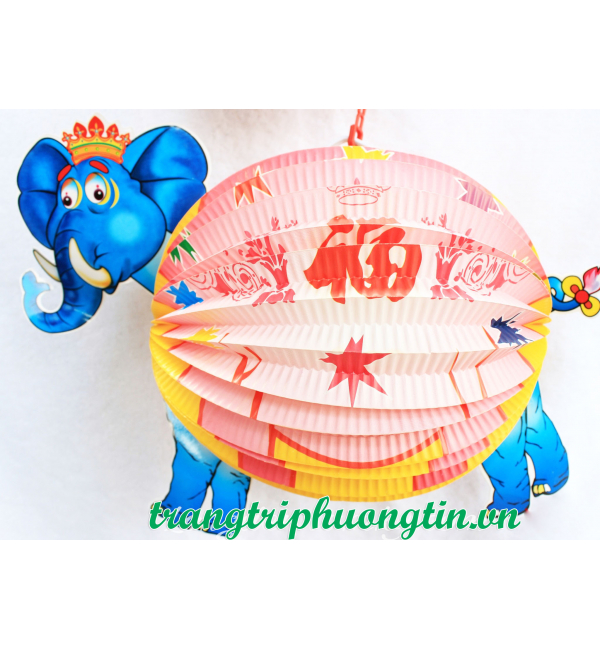 Lồng đèn giấy xếp Voi con