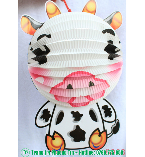 Lồng đèn trung thu giấy xếp bê con