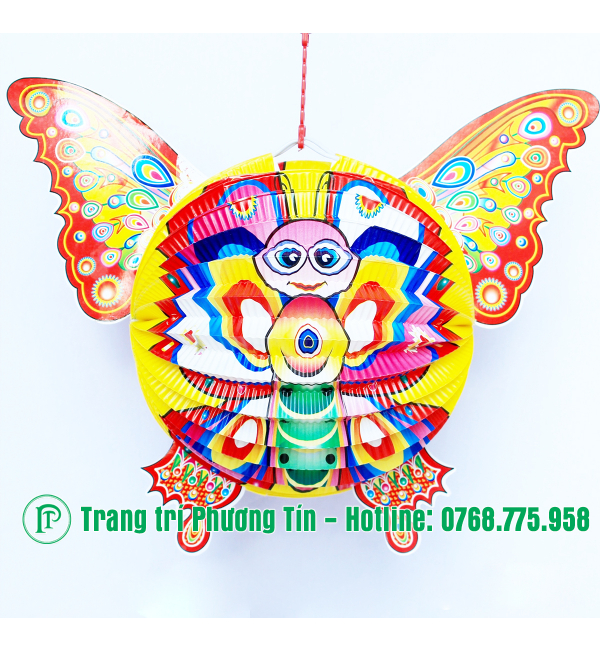 Lồng đèn trung thu giấy xếp con bướm