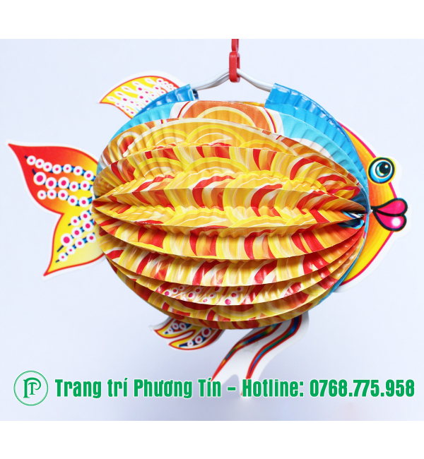 Lồng đèn trung thu giấy xếp cá vàng