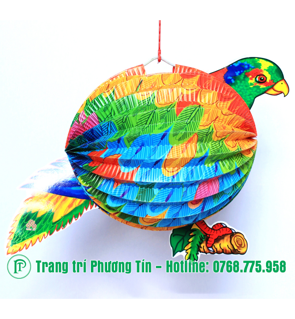 Lồng đèn trung thu giấy xếp con két