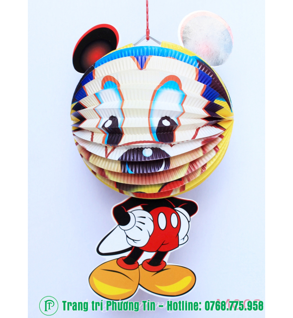 Lồng đèn trung thu giấy xếp Mickey