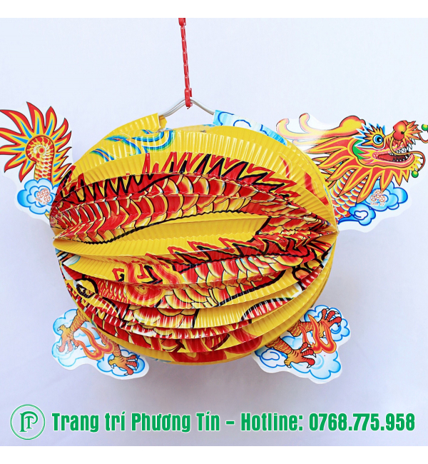 Lồng đèn giấy xếp rồng con