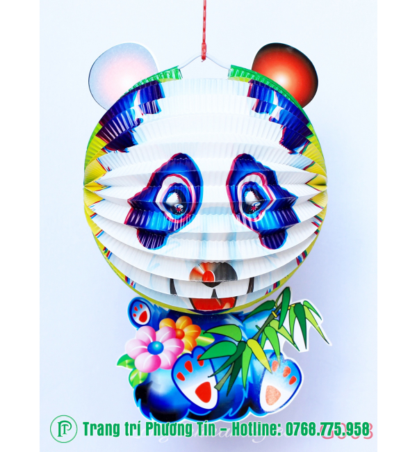 Lồng đèn trung thu giấy xếp Gấu trúc Panda