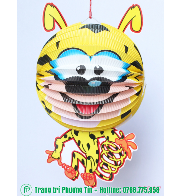 Lồng đèn trung thu giấy xếp hổ con