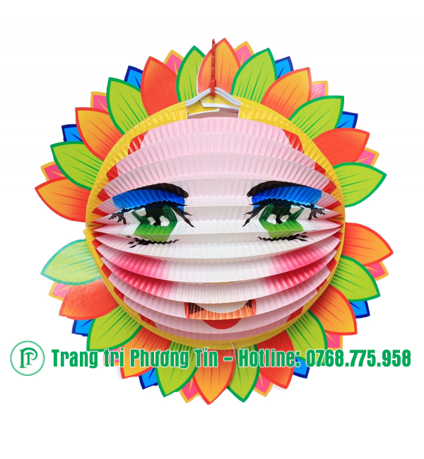 Lồng đèn trung thu giấy xếp hoa hướng dương