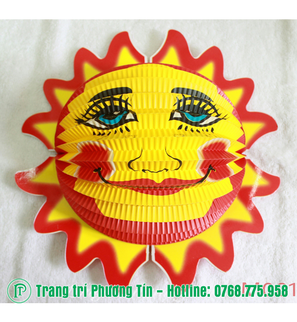 Lồng đèn trung thu giấy xếp mặt trời