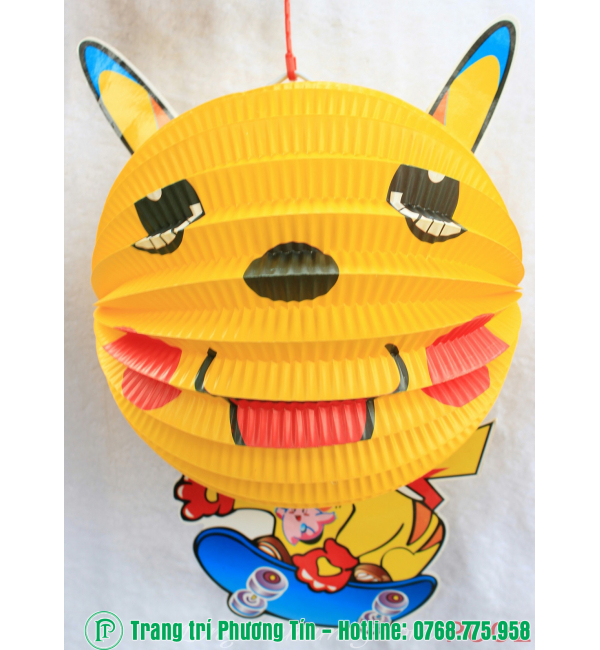 Lồng đèn trung thu giấy xếp Pikachu