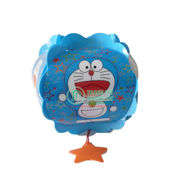Lồng đèn trung thu nhựa tròn Đô rê mon