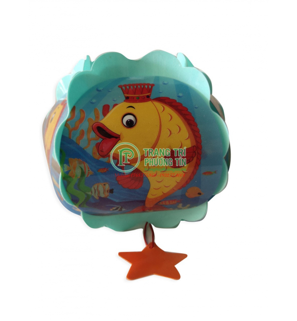 Lồng đèn trung thu nhựa tròn Cá vàng