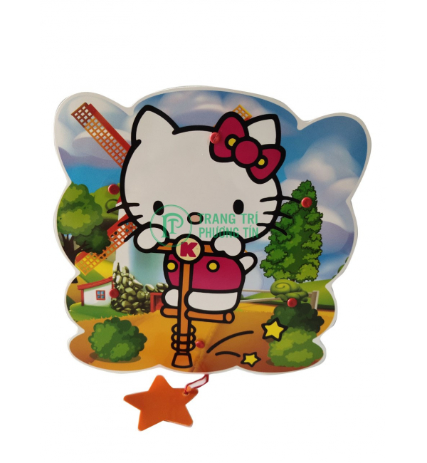 Lồng đèn trung thu bằng nhựa mèo kitty