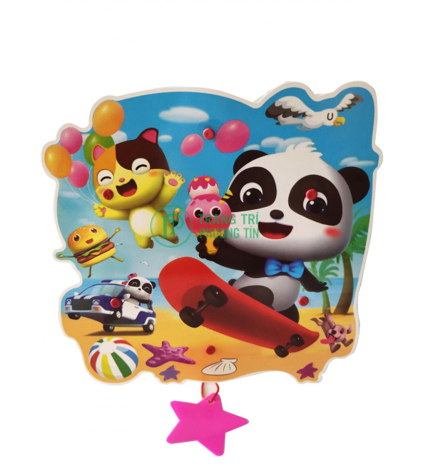 Lồng đèn trung thu bằng nhựa Panda