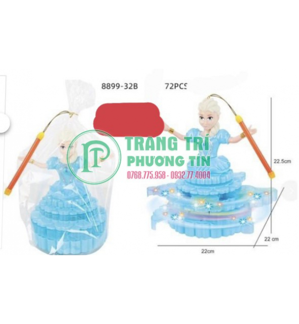 Lồng đèn pin nhạc chuyển động công chúa xanh