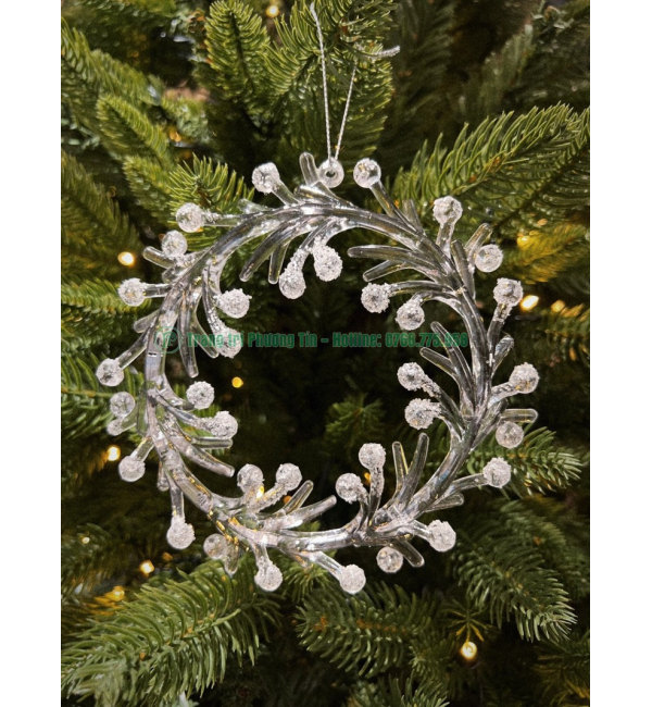 Phụ kiện trang trí hoa tuyết tròn