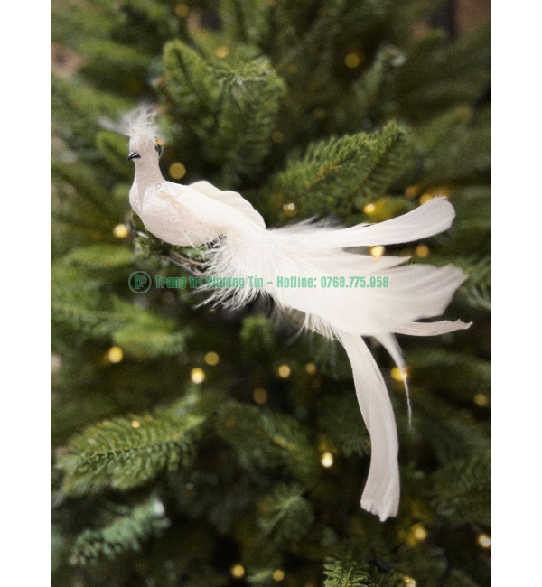 Phụ kiện trang trí Giáng Sinh chim