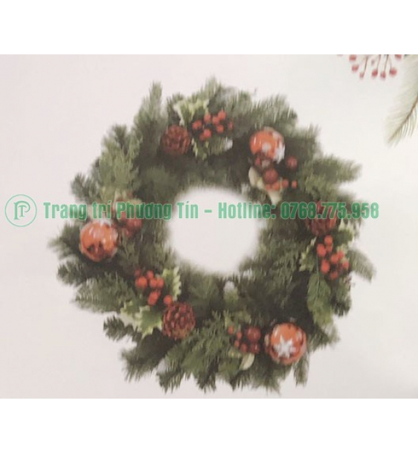 Vòng hoa trang trí Giáng Sinh