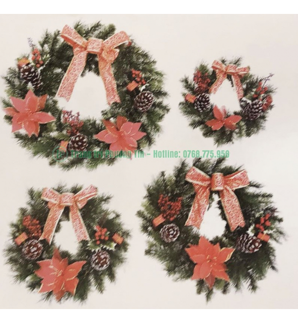 Vòng hoa trang trí Giáng Sinh
