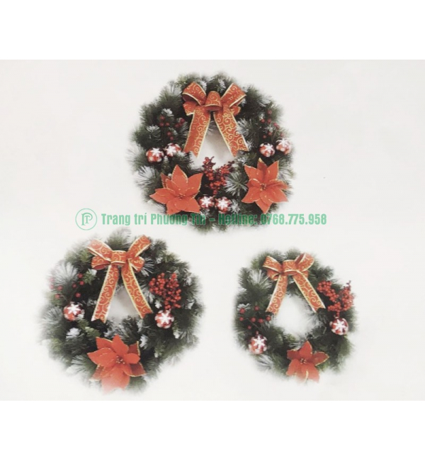 Vòng hoa trang trí Giáng Sinh