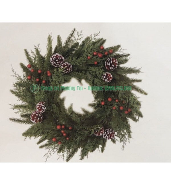 Vòng hoa trang trí Giáng Sinh