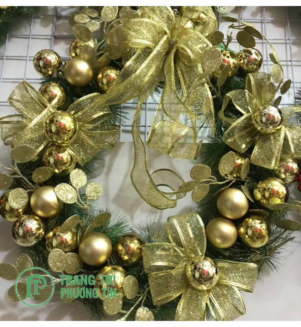 Vòng nguyệt quế quả châu vàng