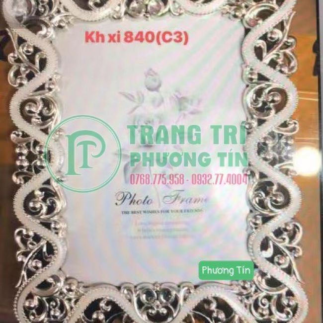 Khung xi trang trí bo góc