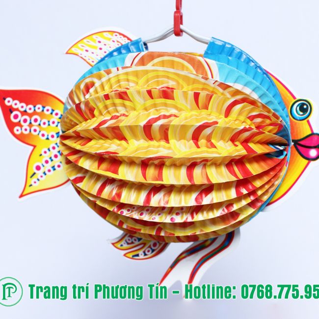 Lồng đèn trung thu giấy xếp cá vàng