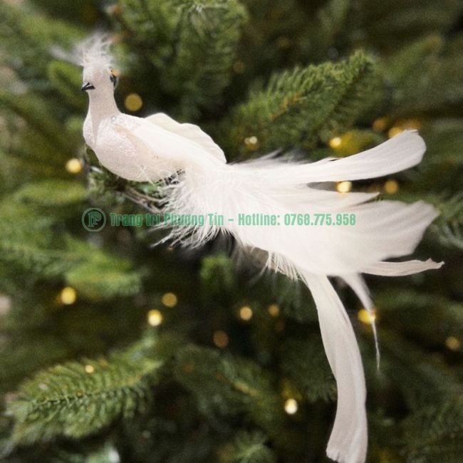Phụ kiện trang trí Giáng Sinh chim